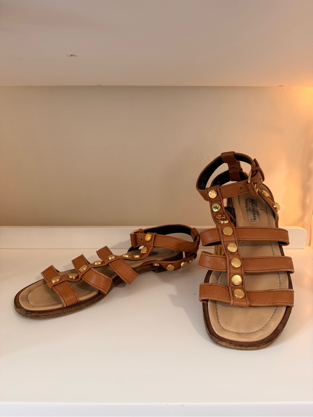 Balenciaga Studded Gladiator Sandals
